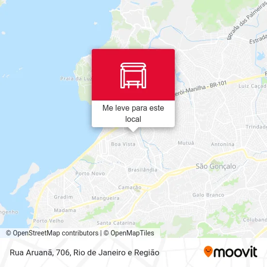 Rua Aruanã, 706 mapa