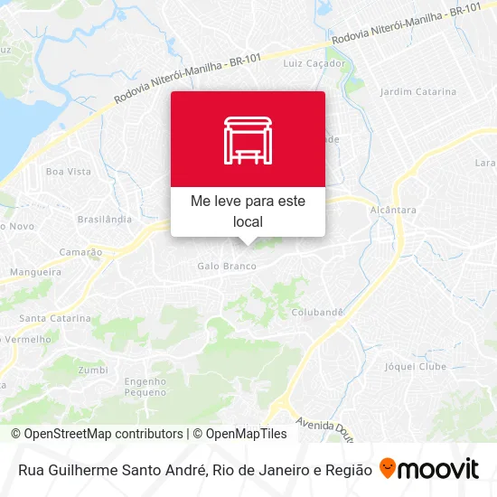 Rua Guilherme Santo André mapa