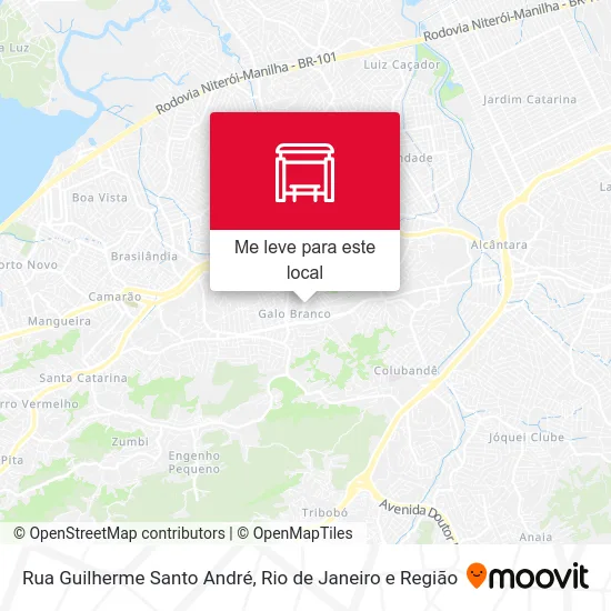 Rua Guilherme Santo André mapa