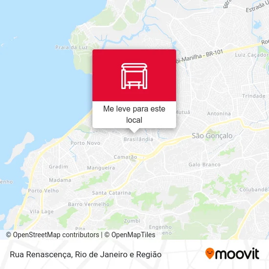 Rua Renascença mapa