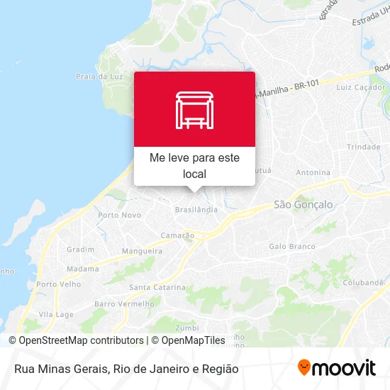 Rua Minas Gerais mapa