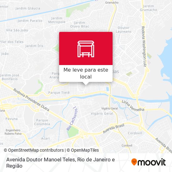 Avenida Doutor Manoel Teles mapa