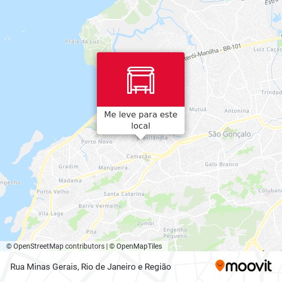 Rua Minas Gerais mapa