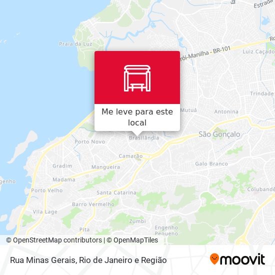 Rua Minas Gerais mapa