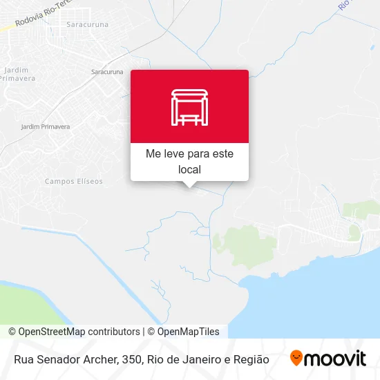 Rua Senador Archer, 350 mapa