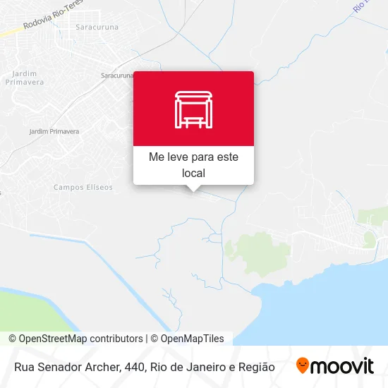 Rua Senador Archer, 440 mapa