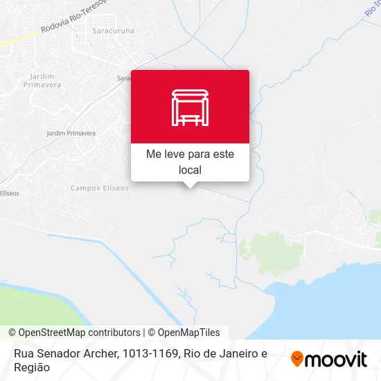 Rua Senador Archer, 1013-1169 mapa