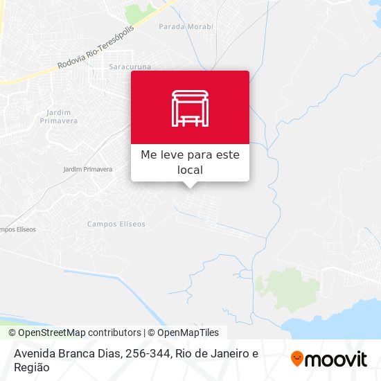 Avenida Branca Dias, 256-344 mapa