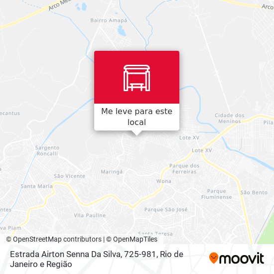 Estrada Airton Senna Da Silva, 725-981 mapa