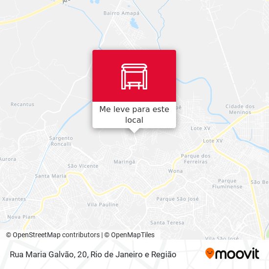 Rua Maria Galvão, 20 mapa