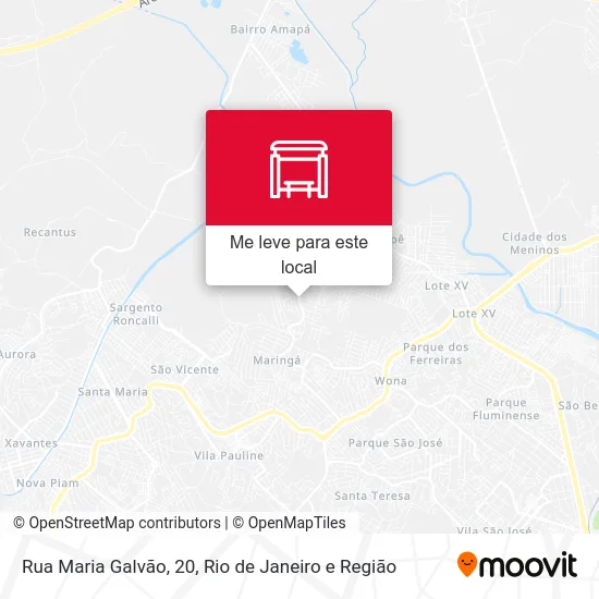 Rua Maria Galvão, 20 mapa