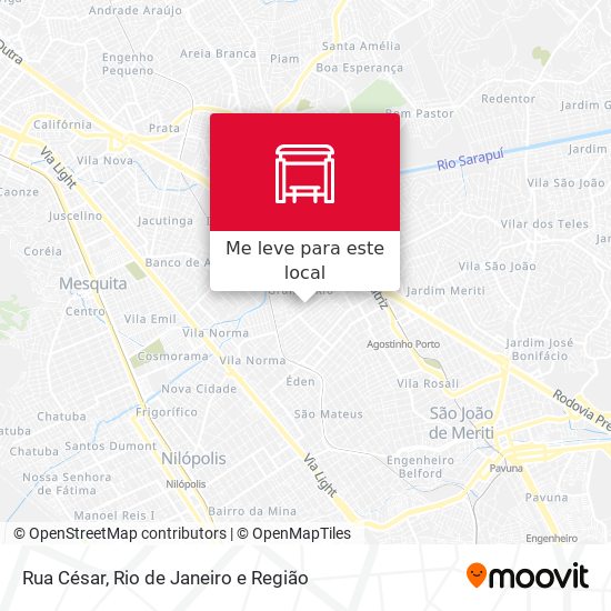 Rua César mapa