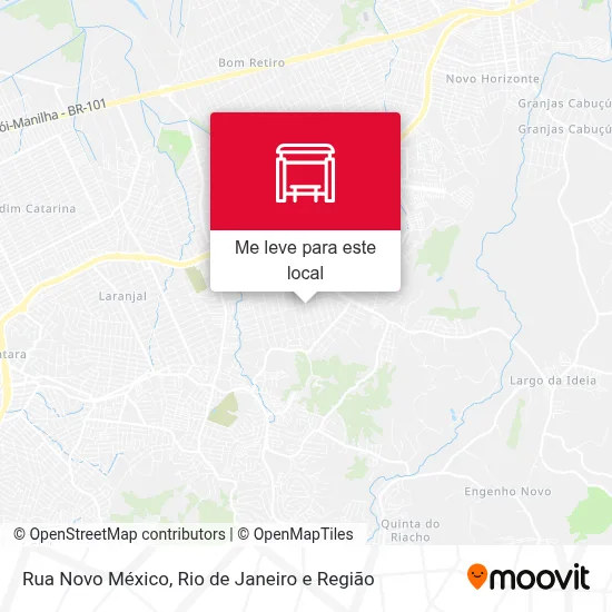 Rua Novo México mapa