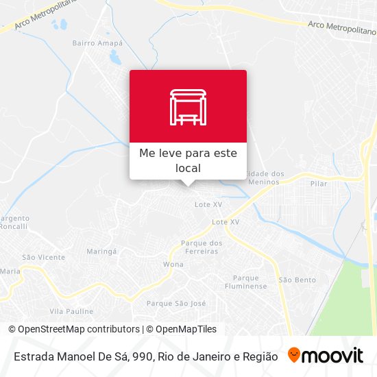 Estrada Manoel De Sá, 990 mapa