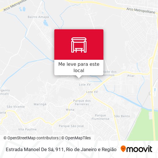 Estrada Manoel De Sá, 911 mapa