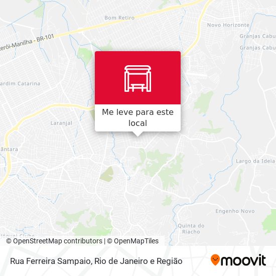 Rua Ferreira Sampaio mapa
