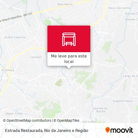 Estrada Restaurada mapa