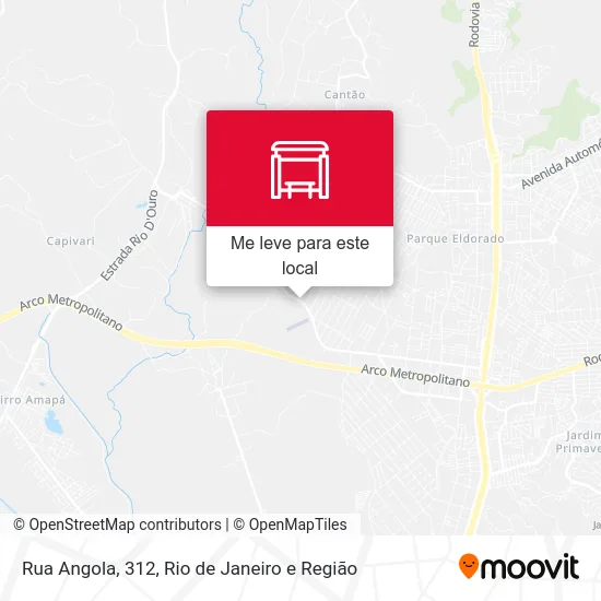 Rua Angola, 312 mapa