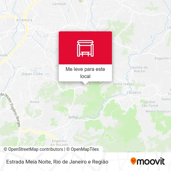 Estrada Meia Noite mapa