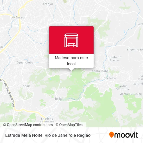 Estrada Meia Noite mapa