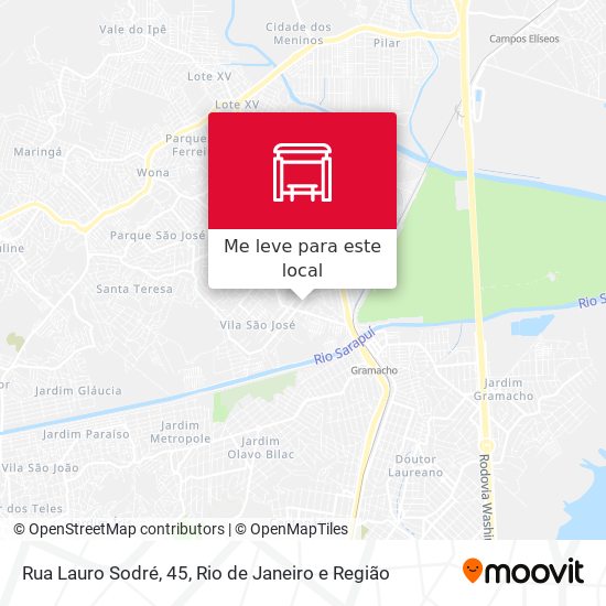 Rua Lauro Sodré, 45 mapa