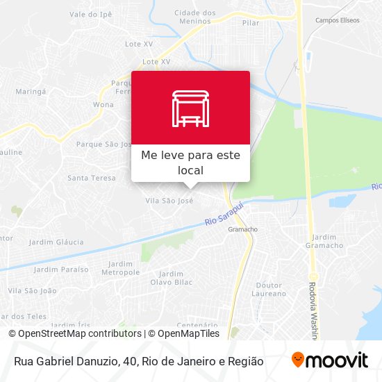 Rua Gabriel Danuzio, 40 mapa