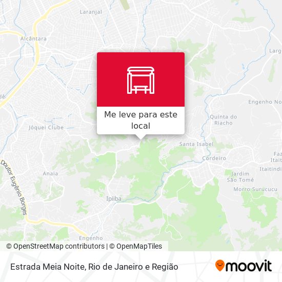 Estrada Meia Noite mapa