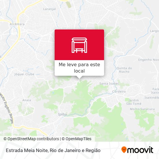 Estrada Meia Noite mapa