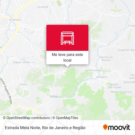 Estrada Meia Noite mapa