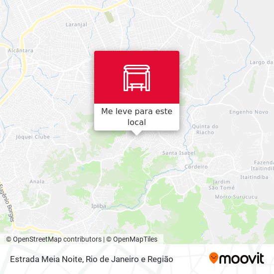 Estrada Meia Noite mapa