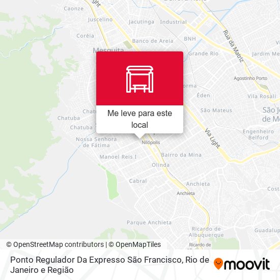 Ponto Regulador Da Expresso São Francisco mapa