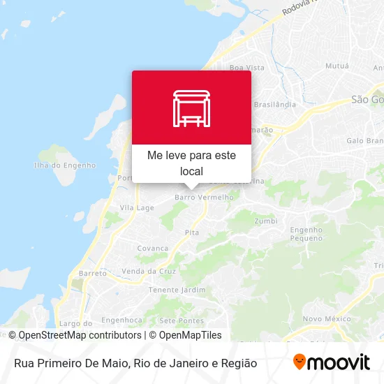Rua Primeiro De Maio mapa