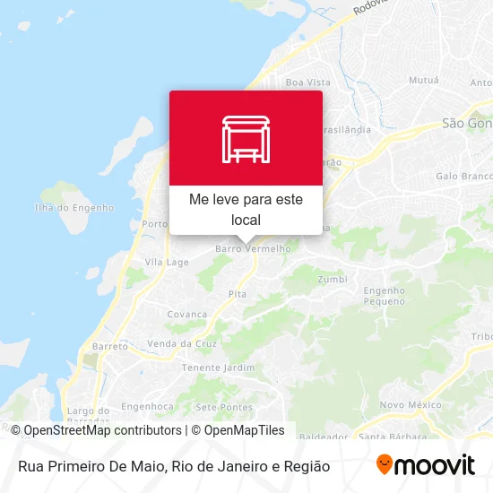 Rua Primeiro De Maio mapa