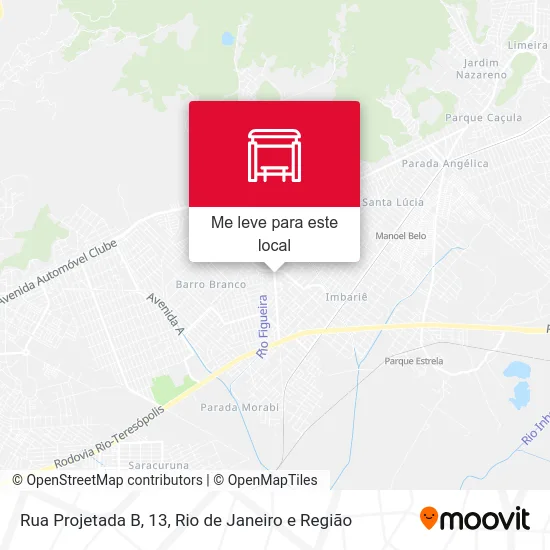 Rua Projetada B, 13 mapa