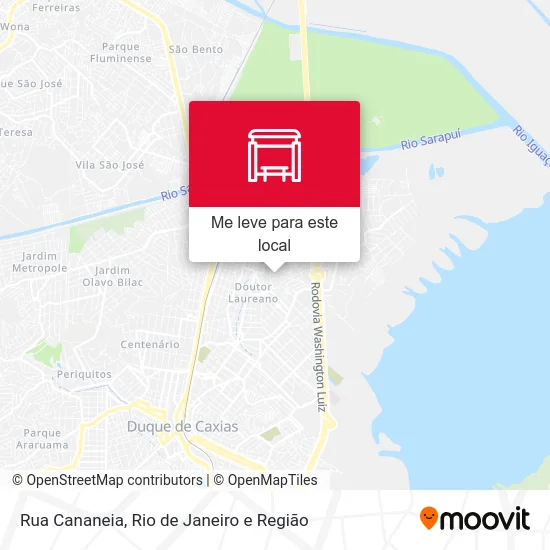 Rua Cananeia mapa