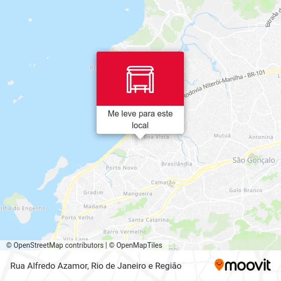 Rua Alfredo Azamor mapa