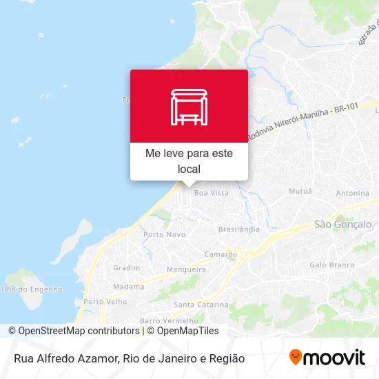 Rua Alfredo Azamor mapa