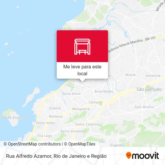 Rua Alfredo Azamor mapa