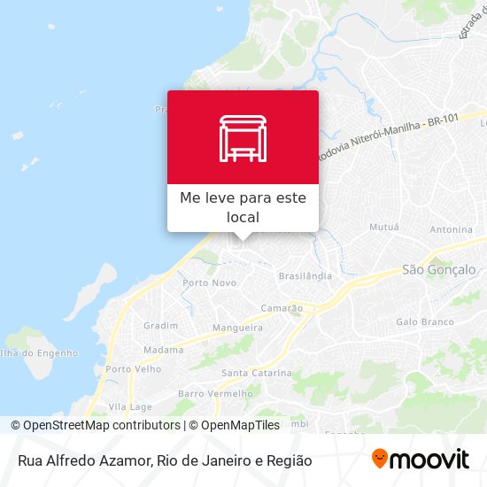 Rua Alfredo Azamor mapa