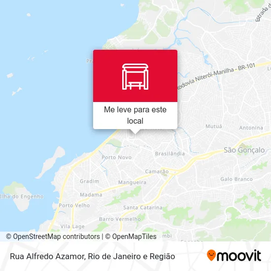 Rua Alfredo Azamor mapa