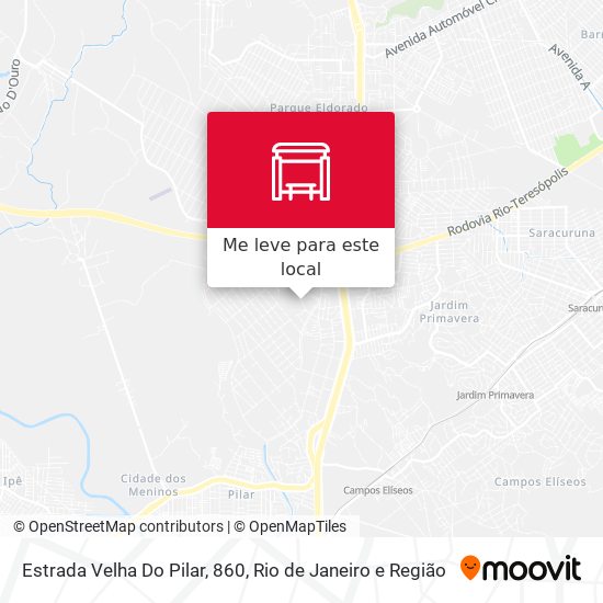 Estrada Velha Do Pilar, 860 mapa