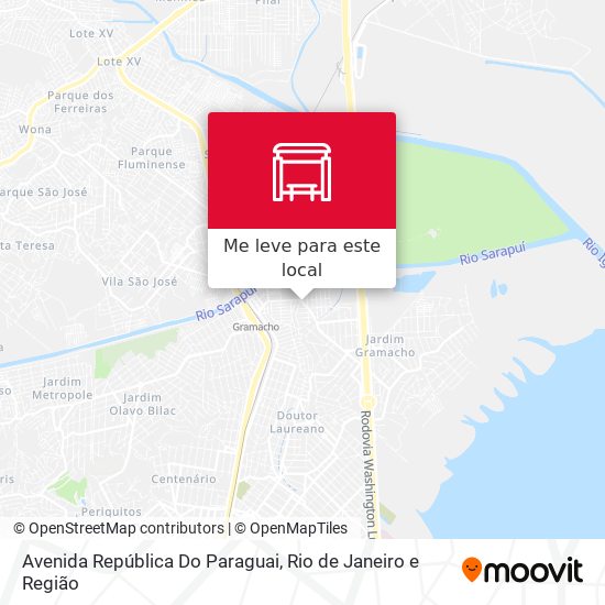 Avenida República Do Paraguai mapa