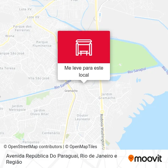Avenida República Do Paraguai mapa