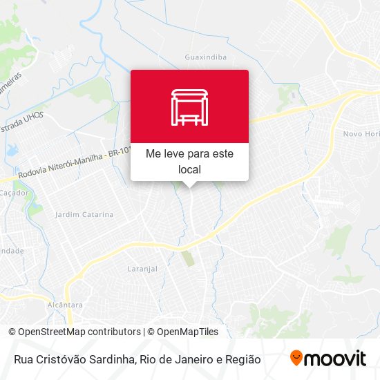 Rua Cristóvão Sardinha mapa