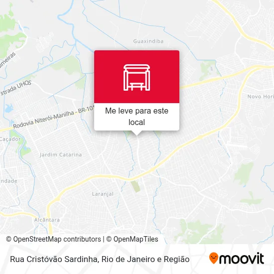 Rua Cristóvão Sardinha mapa