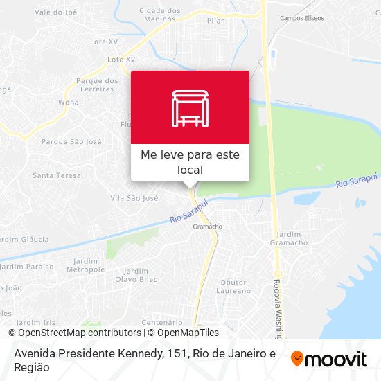 Avenida Presidente Kennedy, 151 mapa