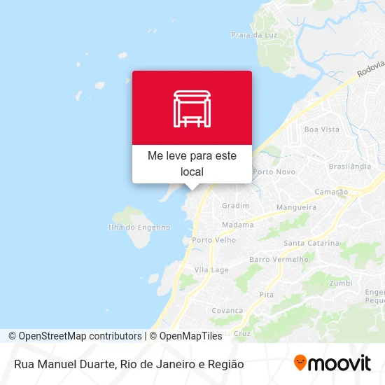 Rua Manuel Duarte mapa