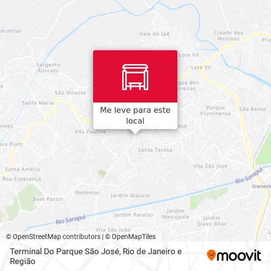 Terminal Do Parque São José mapa