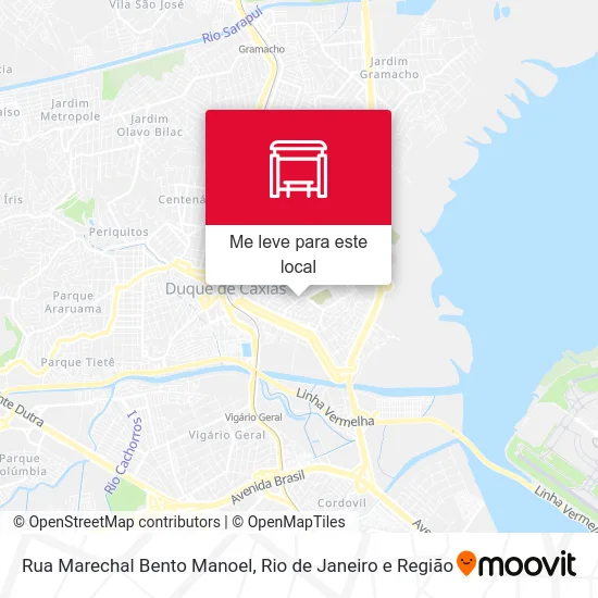 Rua Marechal Bento Manoel mapa