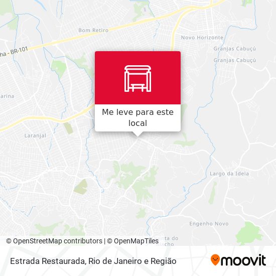 Estrada Restaurada mapa